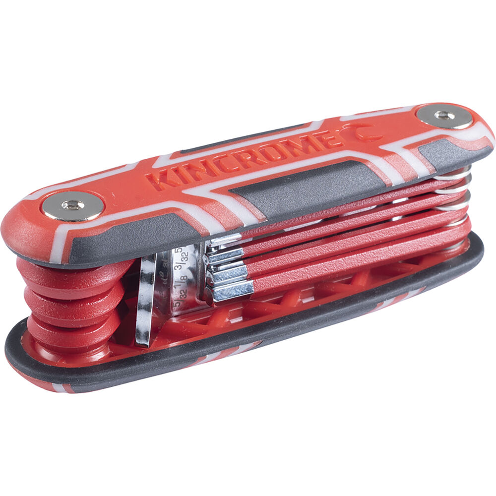 8PC Heavy Duty Folding Hex Key Set tools Wrench Pocket Chrome Steel tool